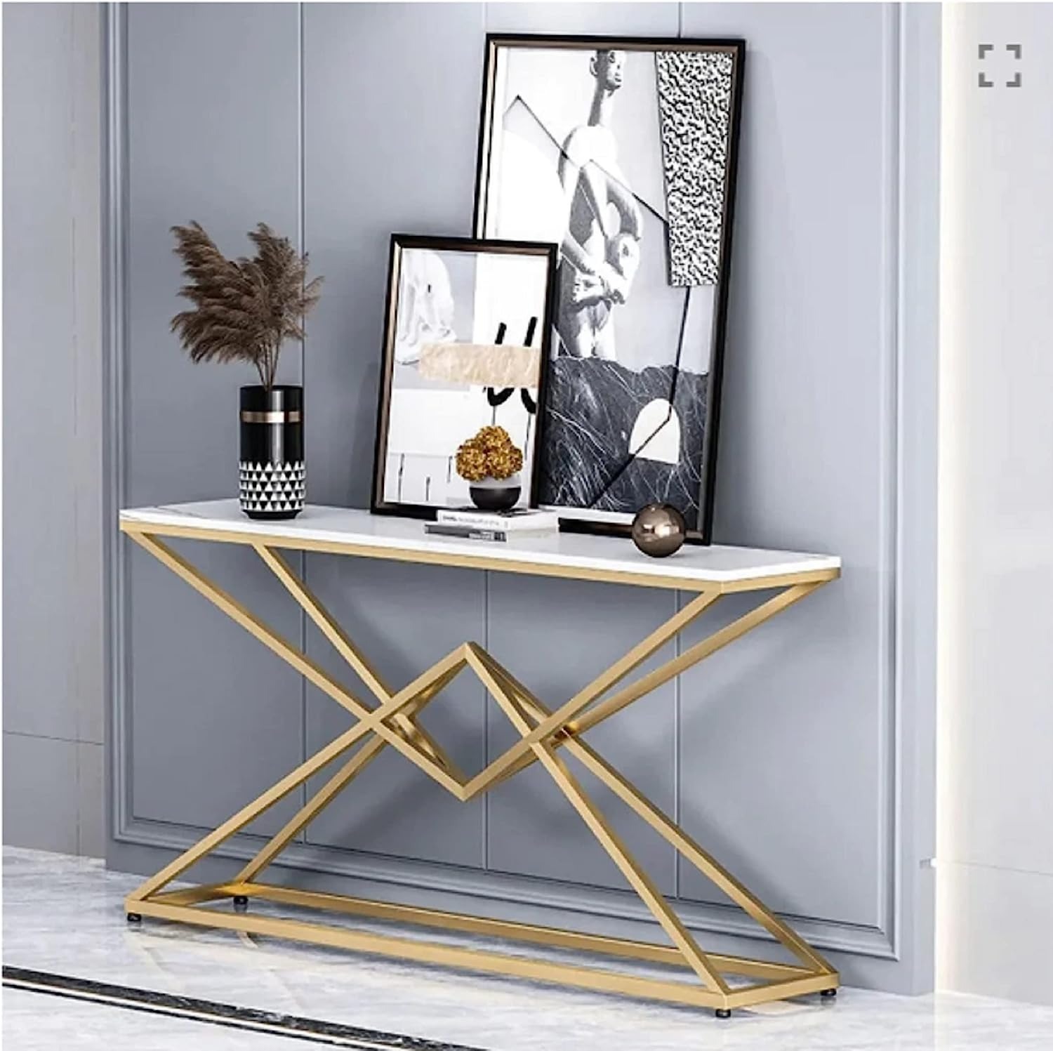 Side Table 3 - Color: Marble And Gold