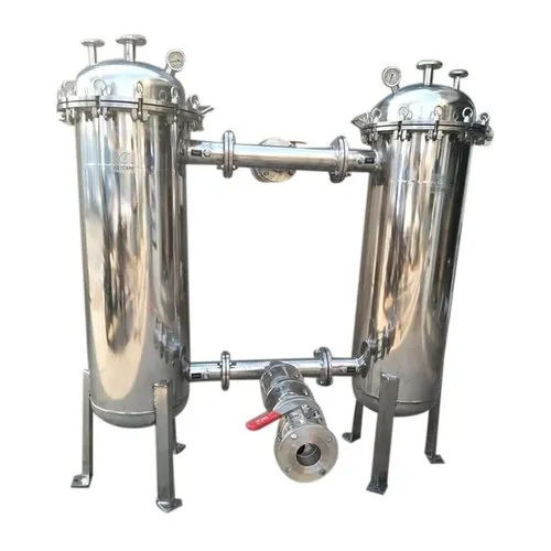 Silver Stainless Steel Duplex Filter