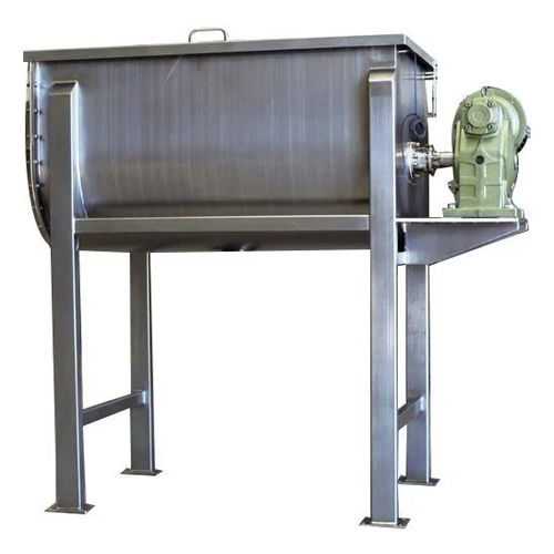 Silver Industrial Ribbon Blender Machine