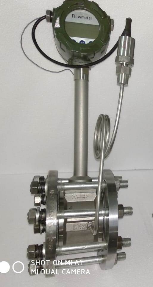 Vortex Flow Meter - Stainless Steel, Standard Size, Silver Color | 50mhz Frequency, 1-year Warranty, Reliable For Liquid, Gas, And Steam Measurements