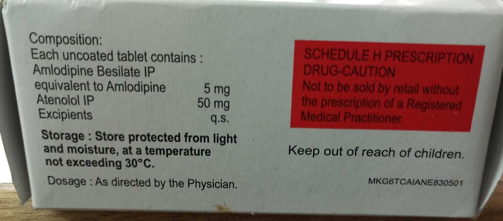 Amlodipine Atenolol Tablet