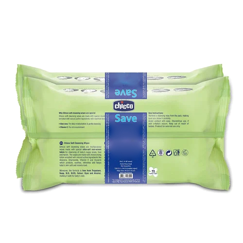 Soft Cleansing Baby Wipes - 100% Cotton, Resealable Packaging , Gentle For Sensitive Skin, Hypoallergenic, Ideal For Ages 3 And Up