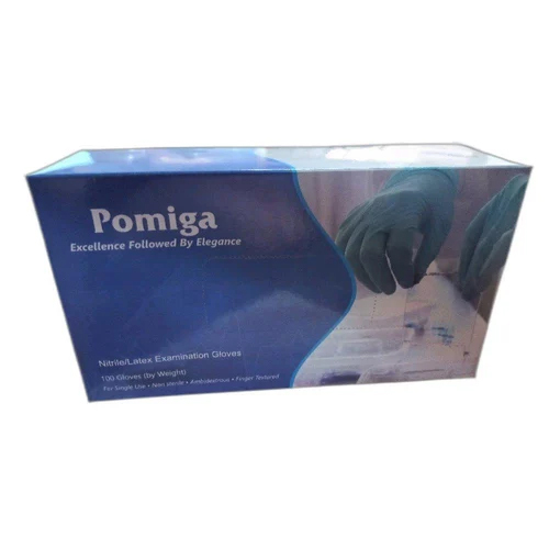 Nitrile Latex Examination Gloves - Nitrile Material, Extra-large Size, Blue Color | Powder-free, Latex-free, Durable For Medical Use