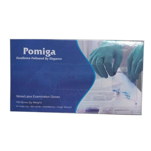 Nitrile Latex Examination Gloves - Nitrile Material, Extra-large Size, Blue Color | Powder-free, Latex-free, Durable For Medical Use
