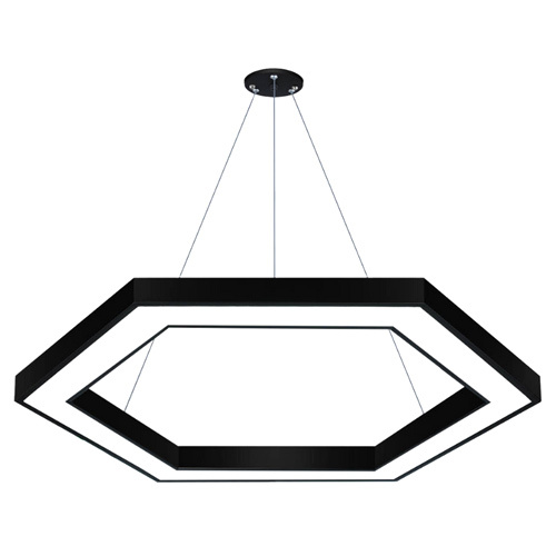 कूल व्हाइट हेक्सागोन आर्किटेक्चरल लाइट