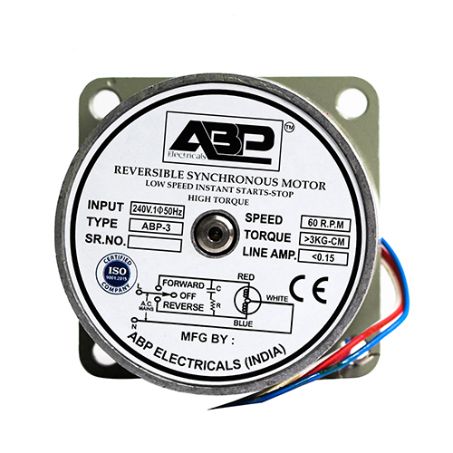 3 Kg Synchronous Motor Frequency (Mhz): 50 Hertz (Hz)