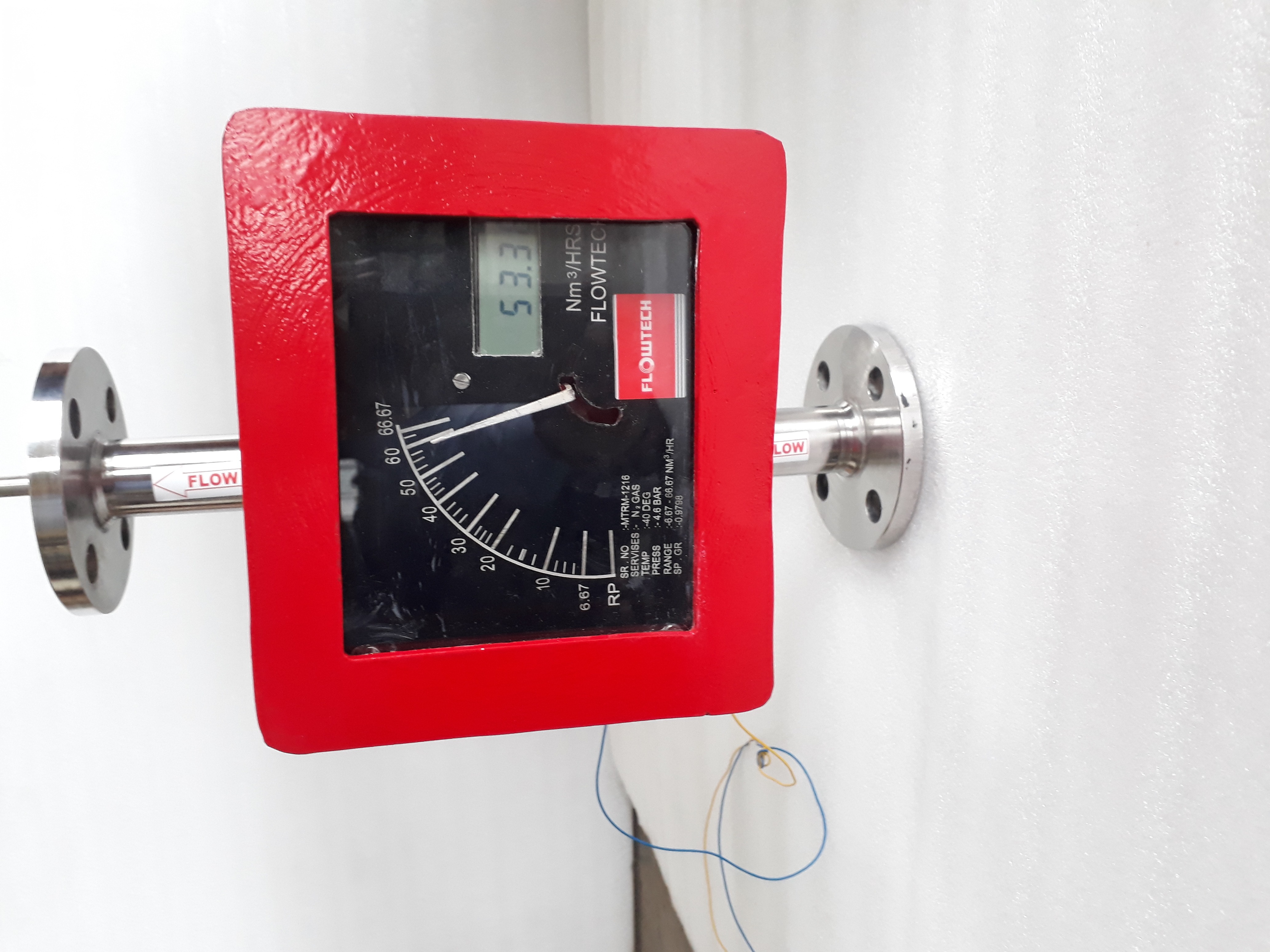 Metal Tube Rotameters - Color: Red