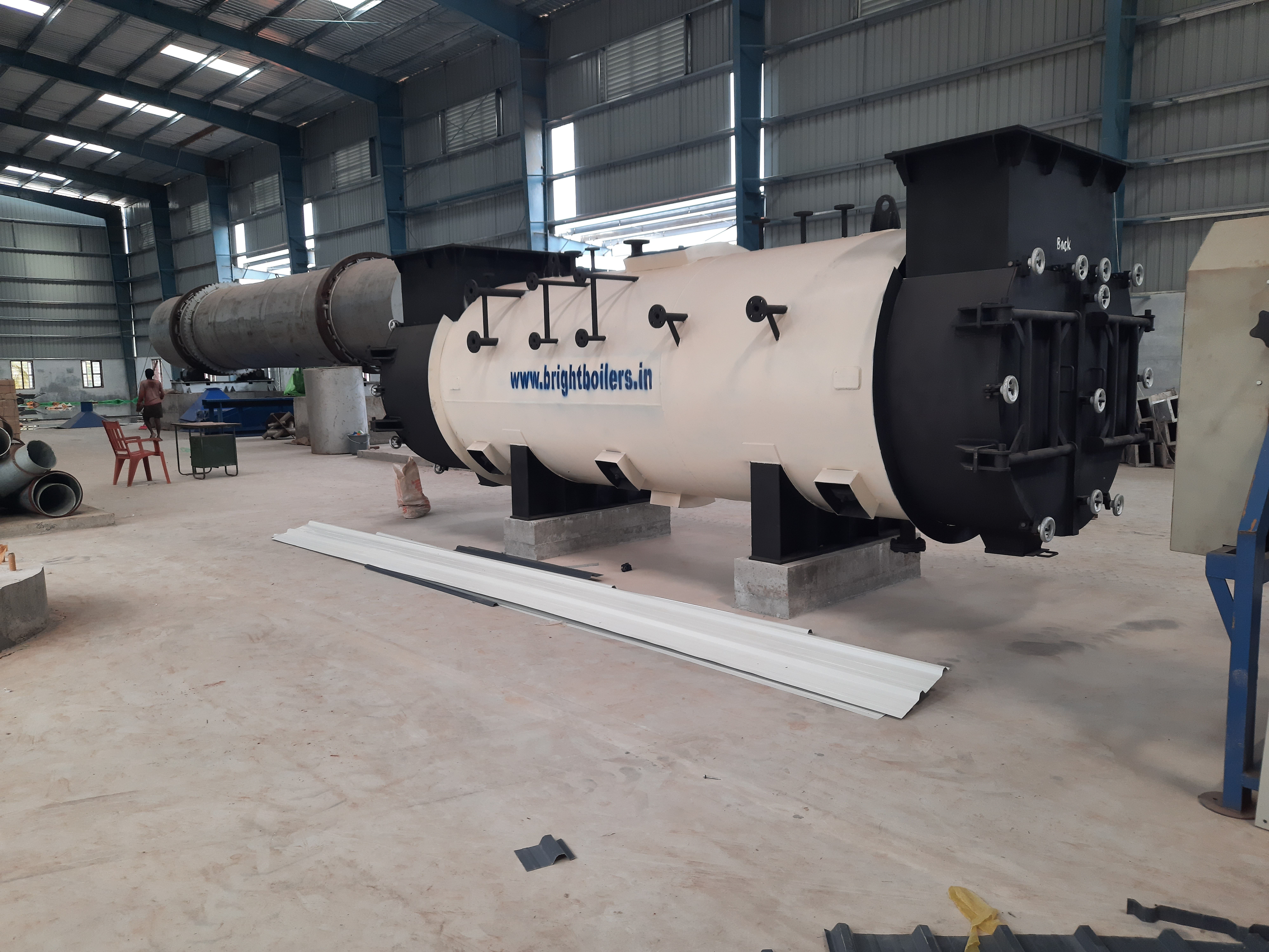 Industrial Waste Heat Boiler - Material: Ms