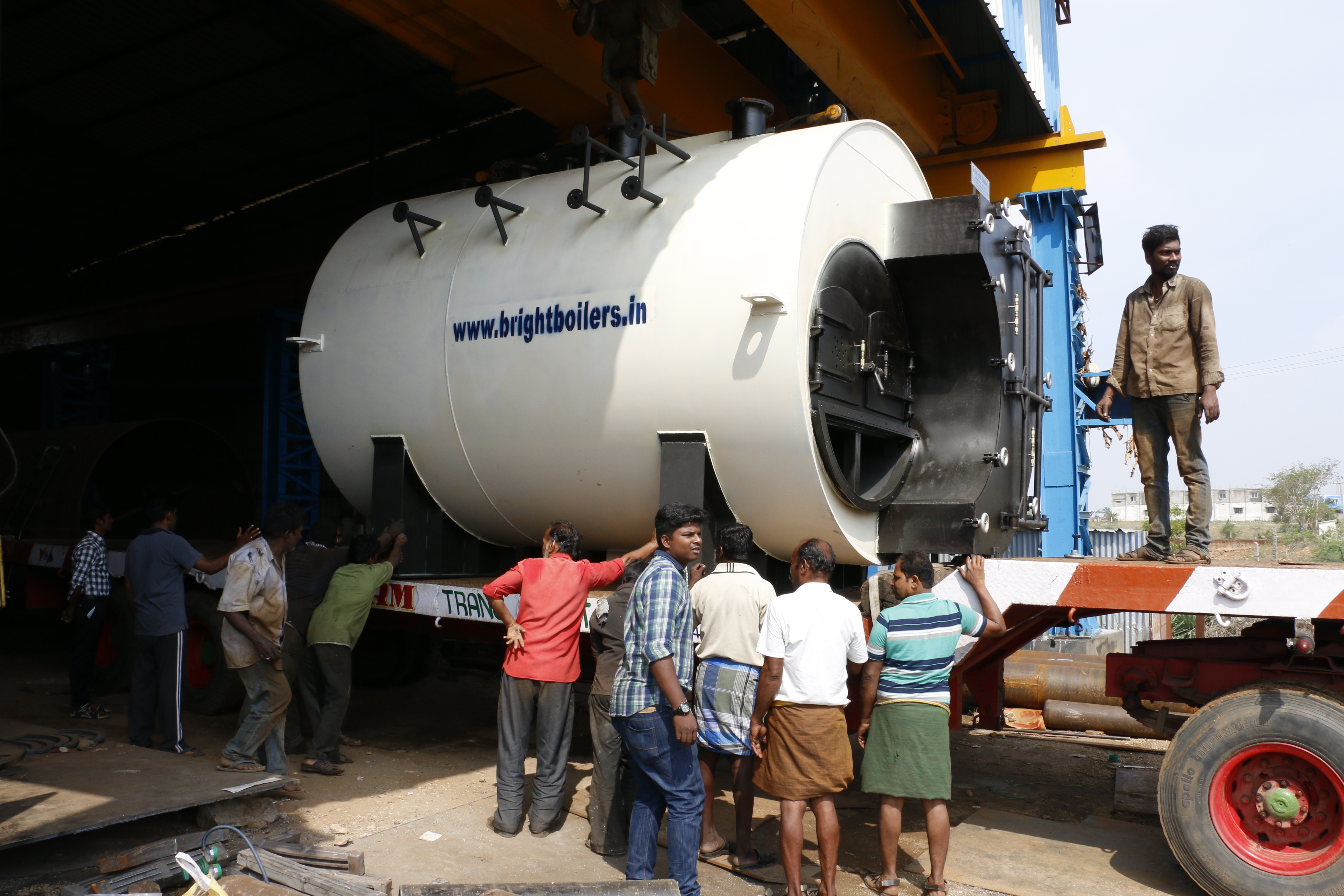 Solid Fuel Boiler - Color: Black & White