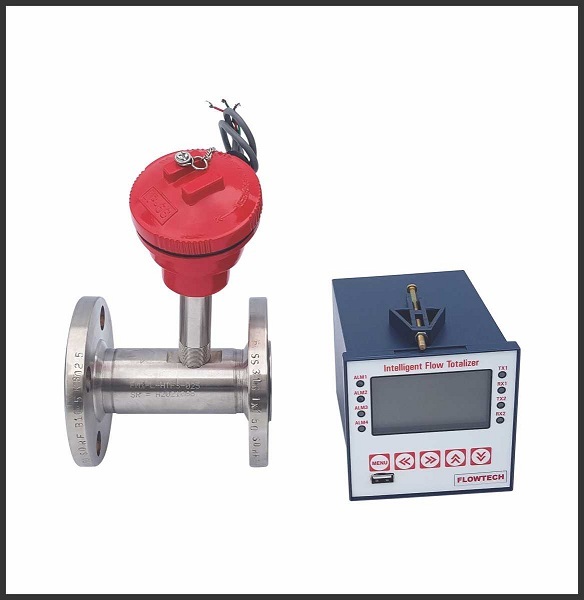 Turbine Flow Meter - Stainless Steel, Digital Display | Reliable Measurement For Liquids And Gases, Industrial Use