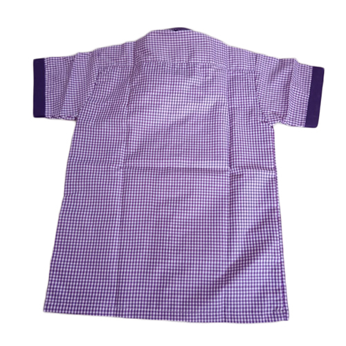 Girls School Shirt - 100% Cotton, Customized Sizing , Unisex Design With Washable And Breathable Plain Dyed Fabric