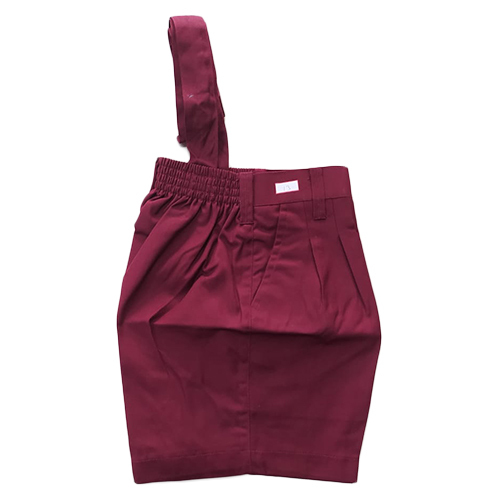 School Uniform Red Half Pant - High Quality Cotton, Customized Sizes | Unisex Design, Lightweight, Machine Washable