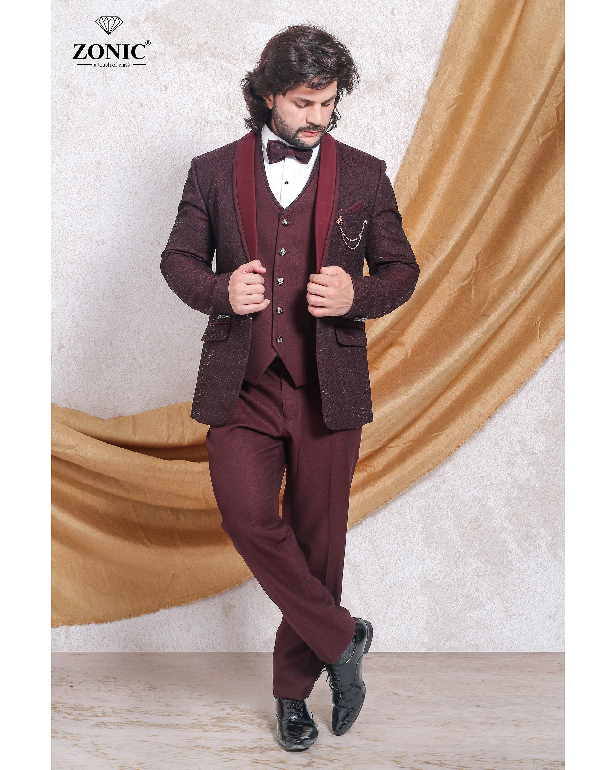 Men''s Suit - Acrylic Fabric, Sizes S To Xl, Multi-color Design | Stylish And Versatile Formal Wear