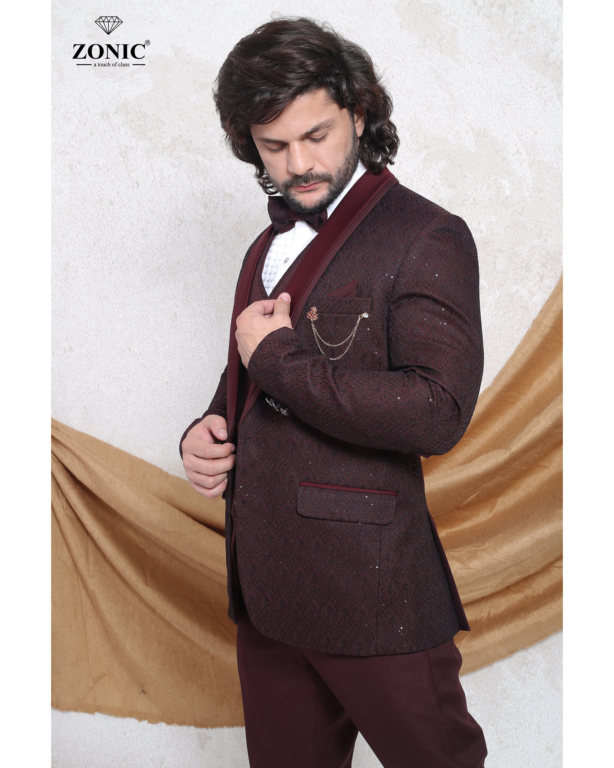 Men''s Suit - Acrylic Fabric, Sizes S To Xl, Multi-color Design | Stylish And Versatile Formal Wear