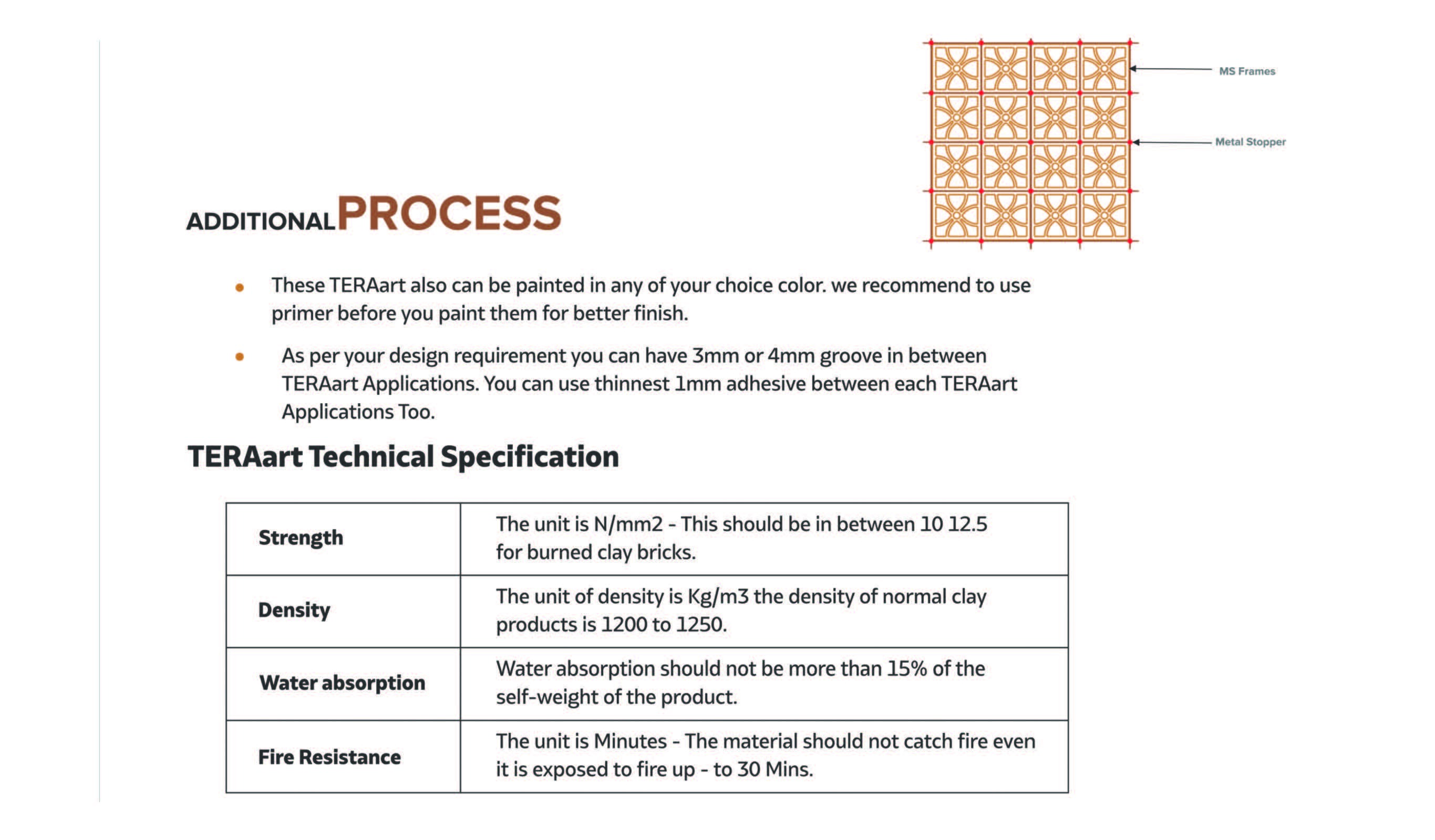 Teracotta Bricks Tiles - Color: Brown