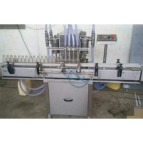 सिल्वर ऑटोमैटिक लिक्विड फिलिंग मशीन