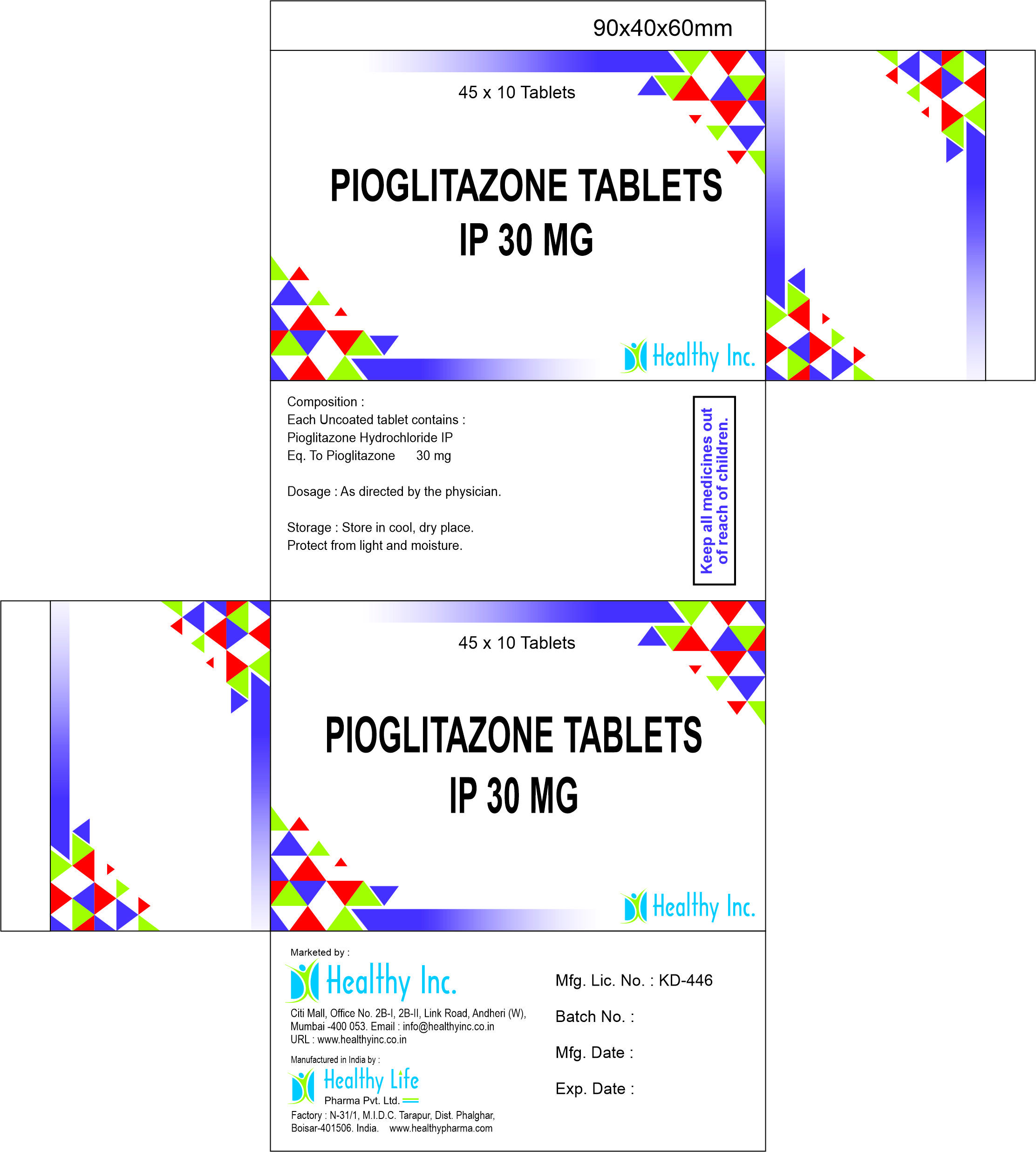 Pioglitazone Tablets Generic Drugs