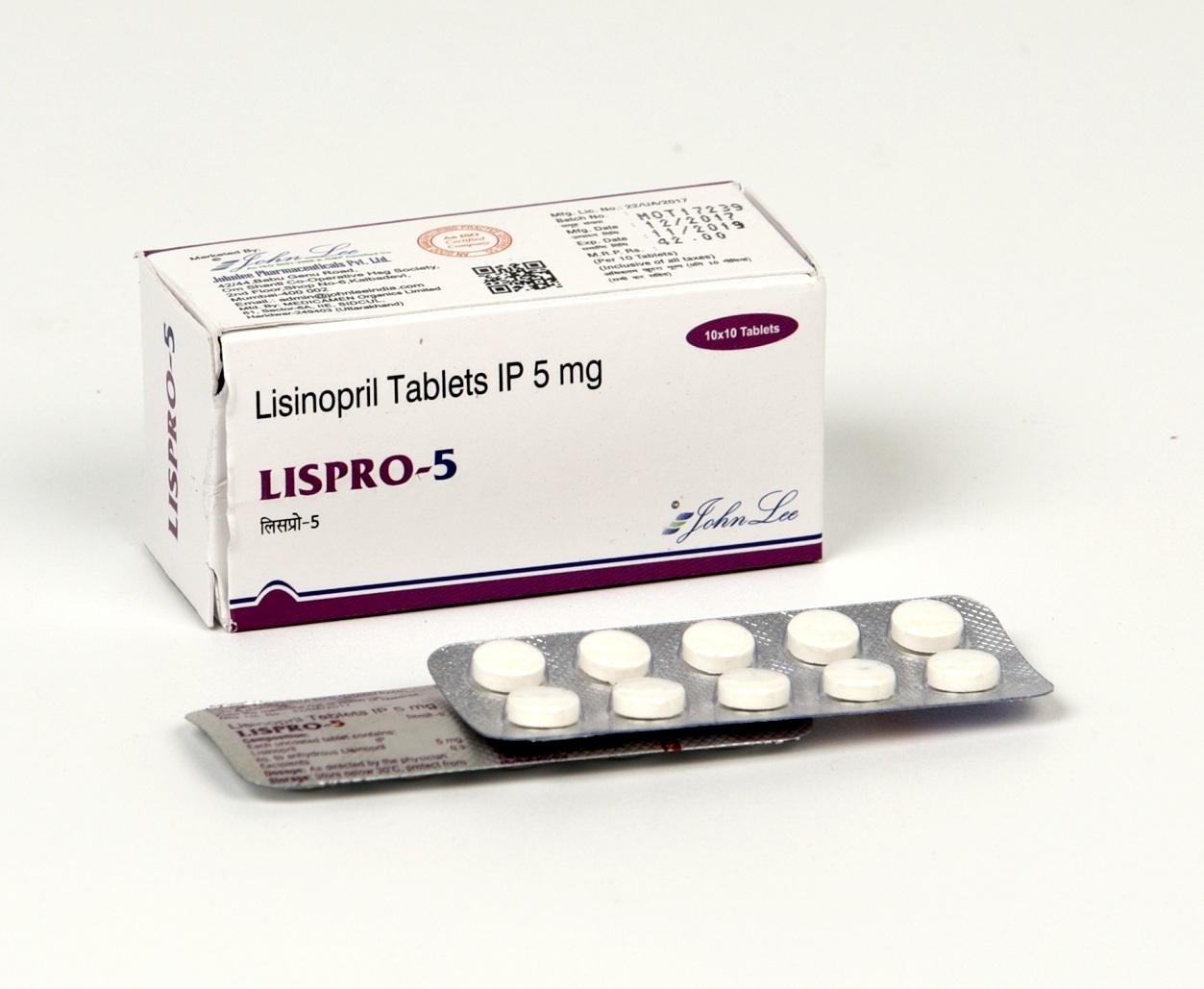 Lisinopril Tablets - Drug Type: General Medicines