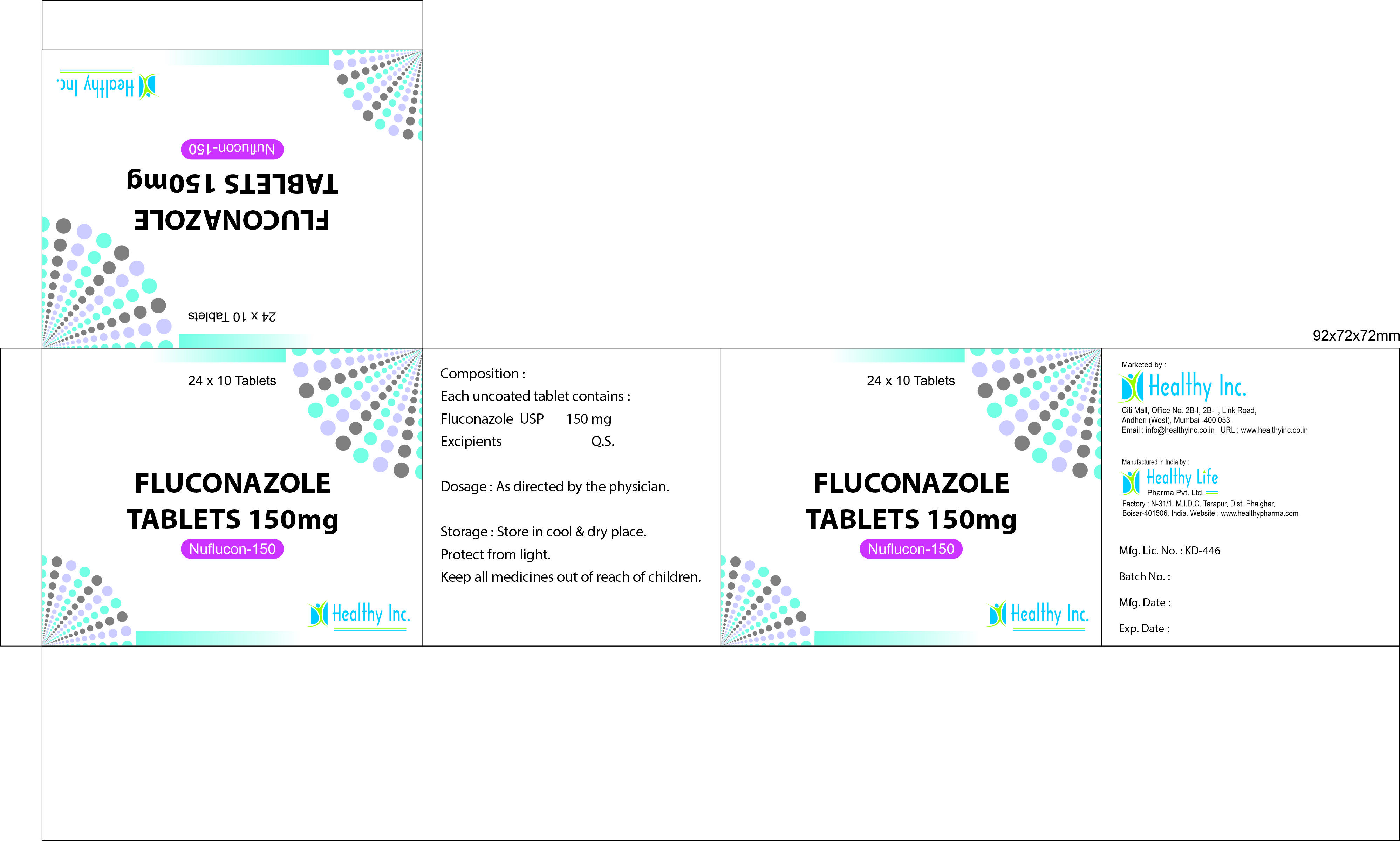Fluconazole Tablets - 150 Mg & 200 Mg | Effective Antifungal Treatment, Dosage As Suggested, Generic Drug Form, Store Below 30 Degree