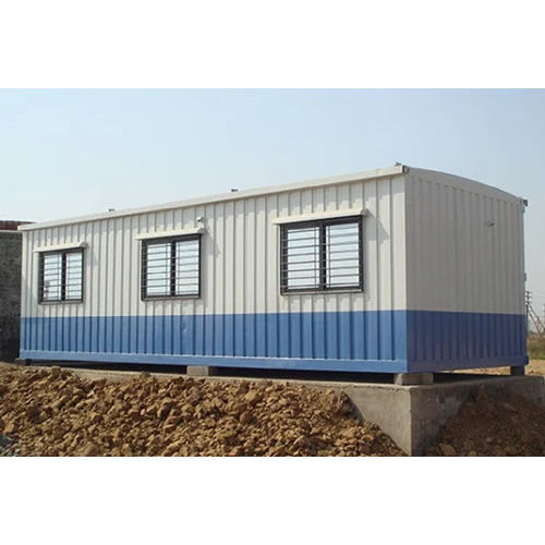 White-blue Steel Modular Prefabricated Cabin