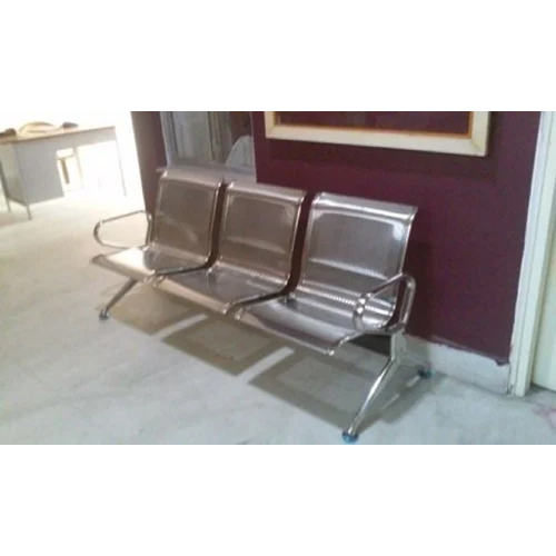 Stainless Steel Waiting Chair - Color: Sliver