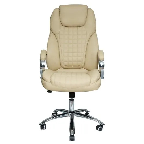 Brown Leather Revolving Chairs - Furniture Type: Computer Desks