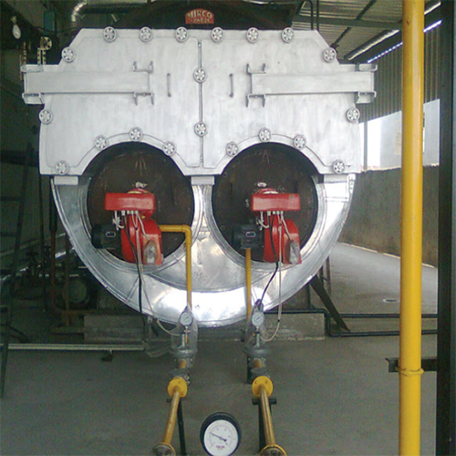 Steam Boiler Fitted With Riello Burners - Color: Red