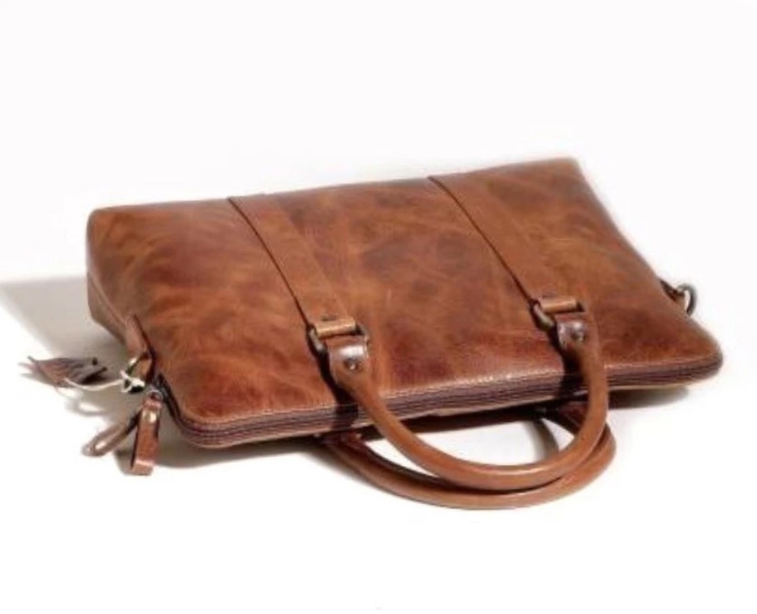 Gray Leather Bag