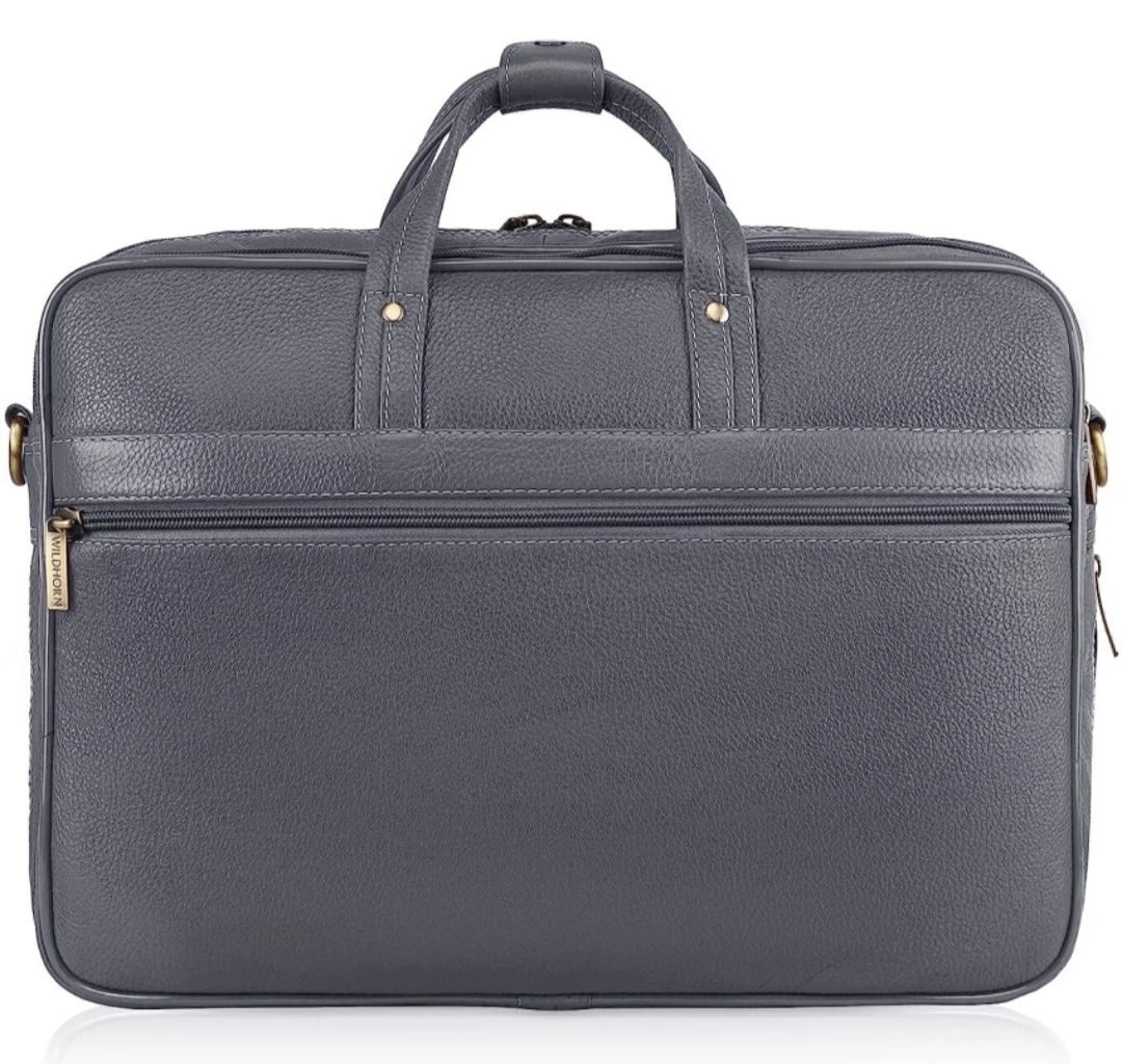 Gray Leather Bag