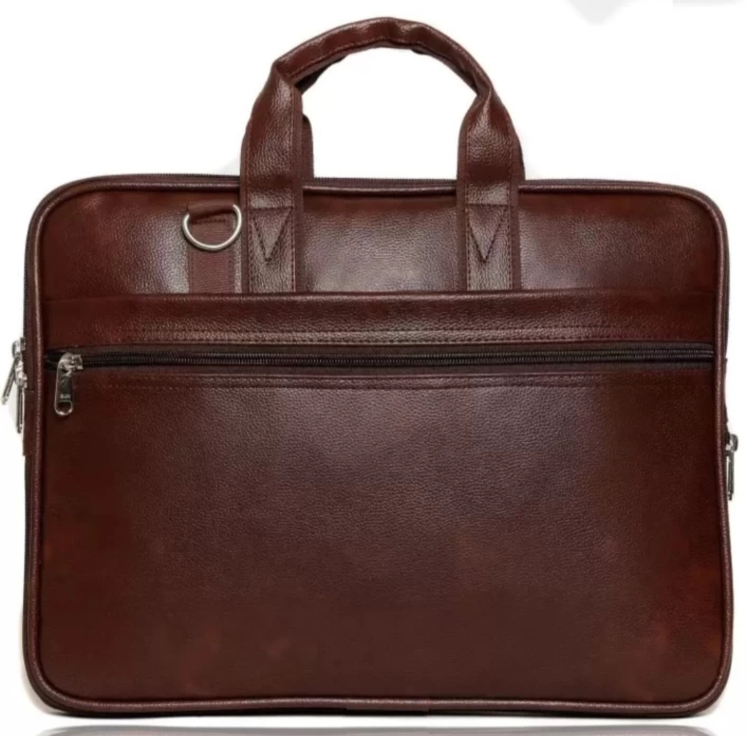 Gray Leather Bag