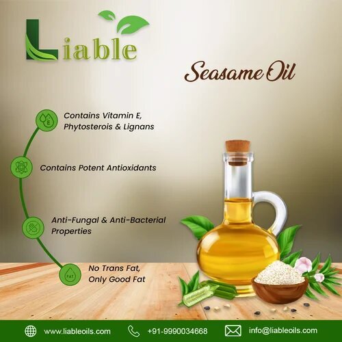 Cold Pressed White Sesame Oil - Purity: 100%