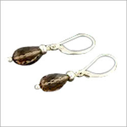 स्मोकी क्वार्ट्ज थाई इयरिंग्स