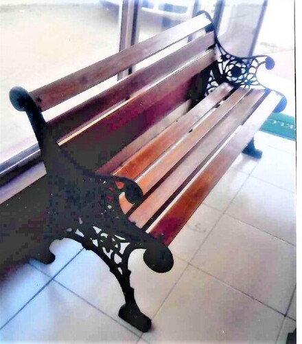 Garden Bench - Solid Wood & Cast Iron, Brown & Black | Classic Victorian Style, Durable Weather-Resistant Design, DIY Assembly Required