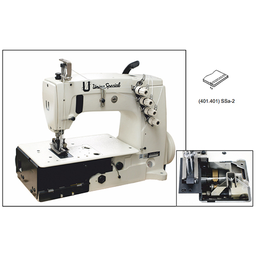 56100Sabt2A Two Needle Double Locked Stitch Machine - Color: White