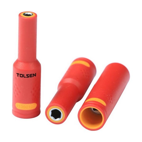 Insulated Sockets Vde 1000v - Chrome Vanadium Steel, Metric Sizes 10-32mm | Vde Insulation Up To 1000v, Individually Tested At 10,000v Ac