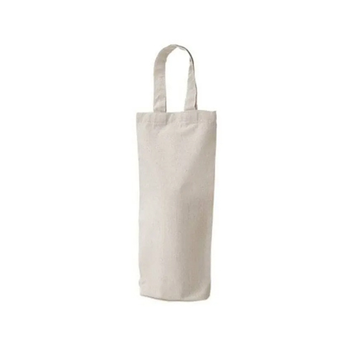 Canvas Bottle Bag - Cotton Fabric, Customized Size, Available in Multiple Colors - Lightweight, Washable, Reusable, Ideal for Various Uses
