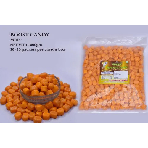 1000 Gm Boost And Horlicks Flavour Candies - Eggless, Assorted Piece Shapes And Sizes | Made With Real Boost And Horlicks Flavors, No Preservatives