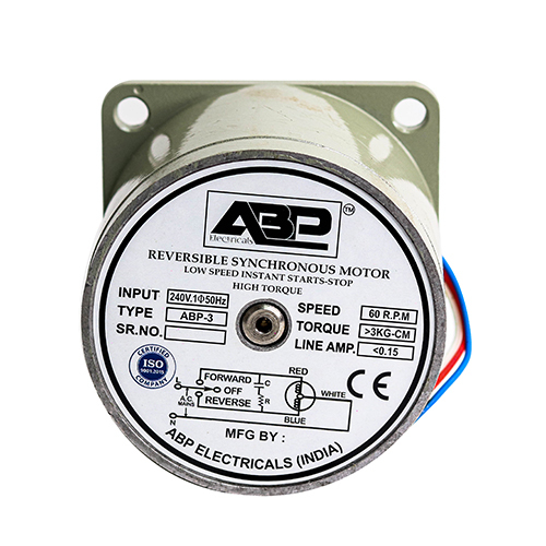 3 Kg Synchronous Motor Frequency (Mhz): 50 Hertz (Hz)