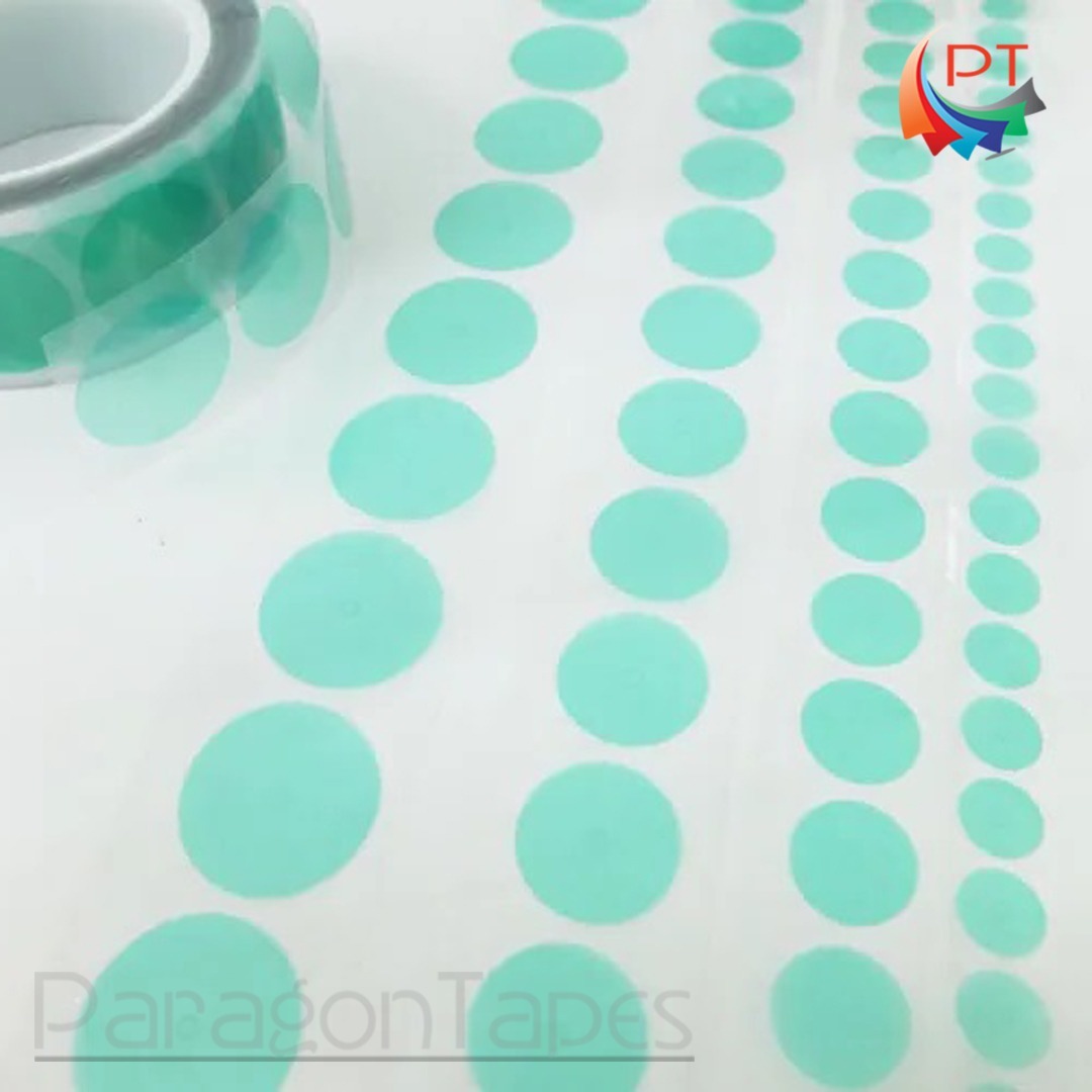 Plain Green Polyester Die Cut Tapes - Polyester Material, Single Side Adhesive, Low Tack Green Color | Stable Peel And Tack Values, Residue-free Removal