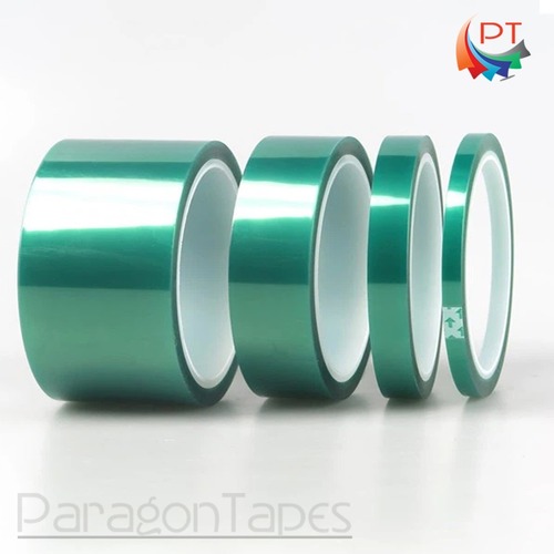 Single Sided Polyester Tape With Silicone Adhesive - Green, Polyester Material | Ideal for Seamless Bonding and Versatile Applications