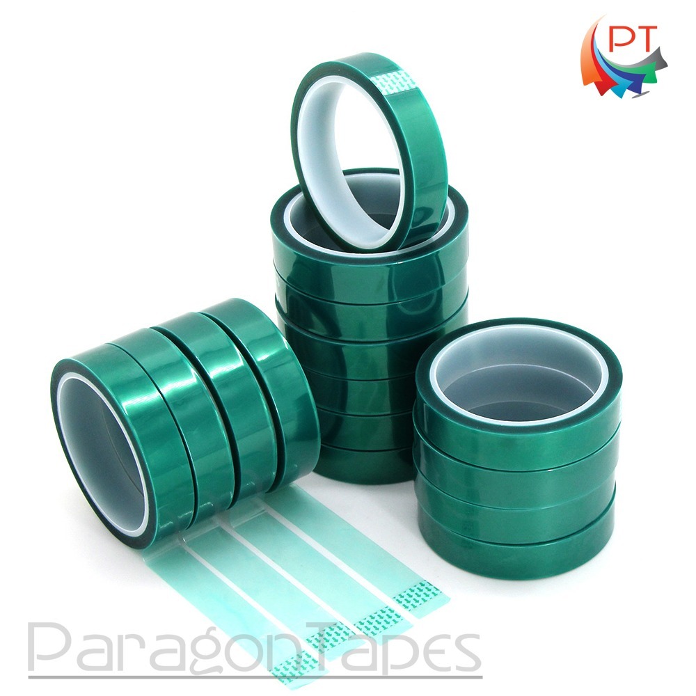 Single Sided Polyester Tape With Silicone Adhesive - Green, Polyester Material | Ideal For Seamless Bonding And Versatile Applications