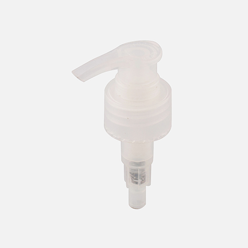 Natural Regular Lotion Pump - High-grade Plastic, 28/410 Size, White Color | Elongated Design, Smooth Action, Screw Lock Closure