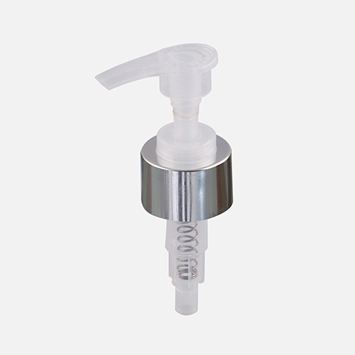 Natural Regular Lotion Pump - High-grade Plastic, 28/410 Size, White Color | Elongated Design, Smooth Action, Screw Lock Closure