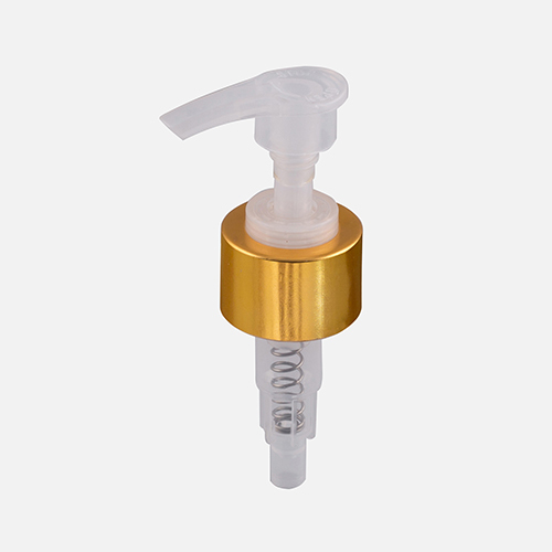 Natural Regular Lotion Pump - High-grade Plastic, 28/410 Size, White Color | Elongated Design, Smooth Action, Screw Lock Closure