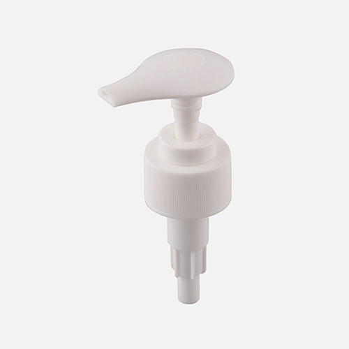 Cosmetic Wide Lotion Pump With Screw Lock Closure - High-grade Plastic 24/410 Size White Color | Rigid Material Elongated Shape Leak-proof Design