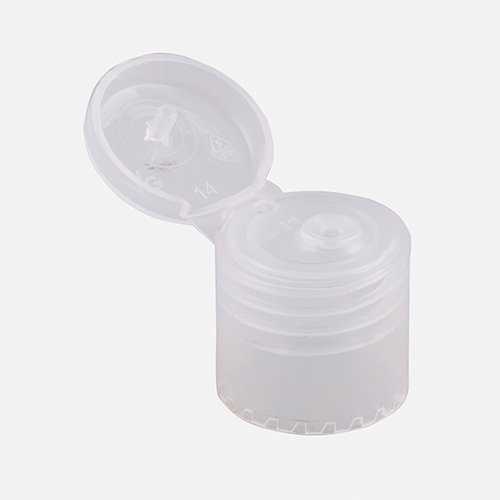 Natural Screw On Off Center Hole Flip Top Cap - Color: White