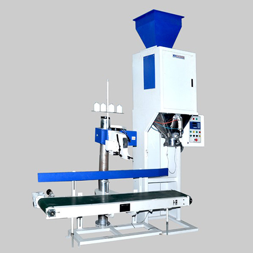 तौलीन और बैगिंग के लिए सिलाई और परिवहन प्रणाली