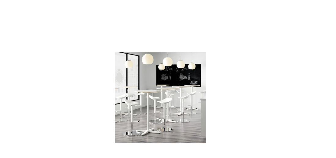Bar Stool - Tested For 110 Kg, Width 38 Cm, Height 84 Cm | Elegant White Design For Office, Home, Restaurant, Hotel, Bar