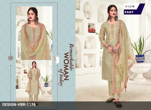 Beige Modal Chanderi Salwar Suits