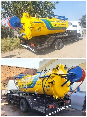 Portable Truck Mounted Sewer Suction Cum Jetting Machine - Material: Metal